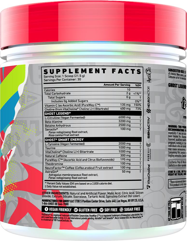 Ghost Legend V4 Blue Raspberry (30 doses)