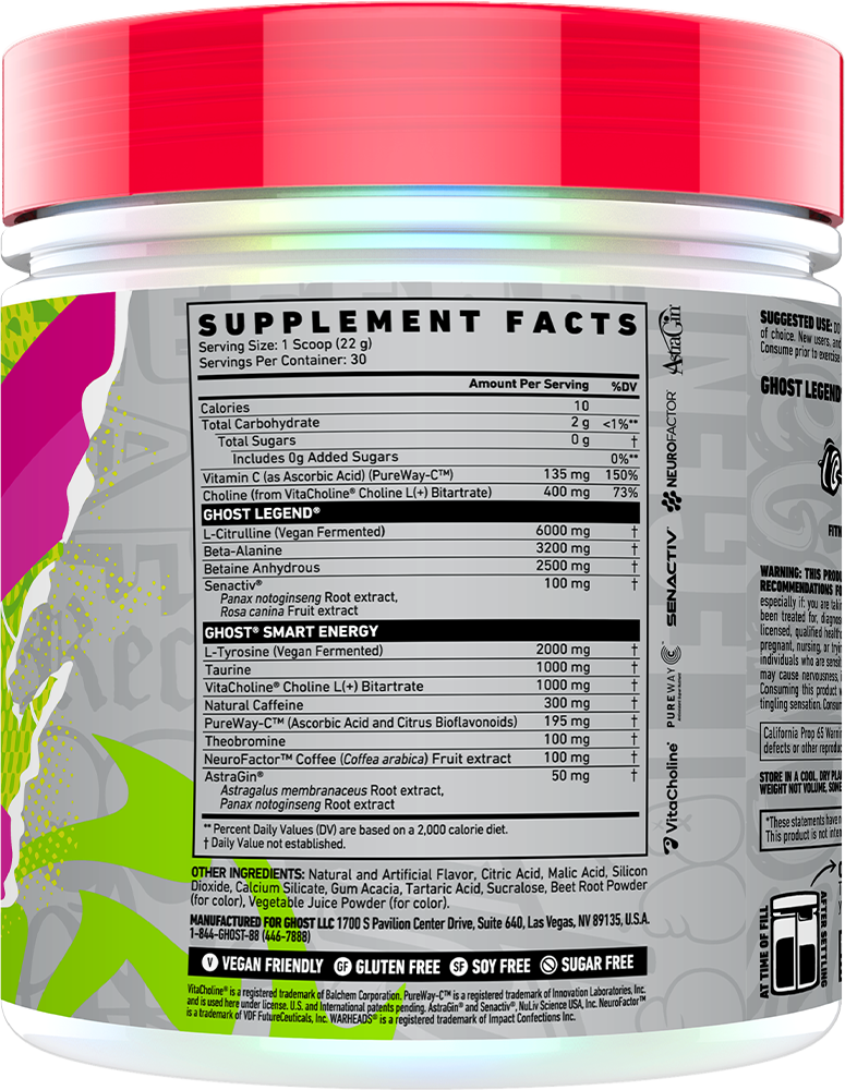 Ghost Legend V4 Warheads Sour Black Cherry (30 doses)