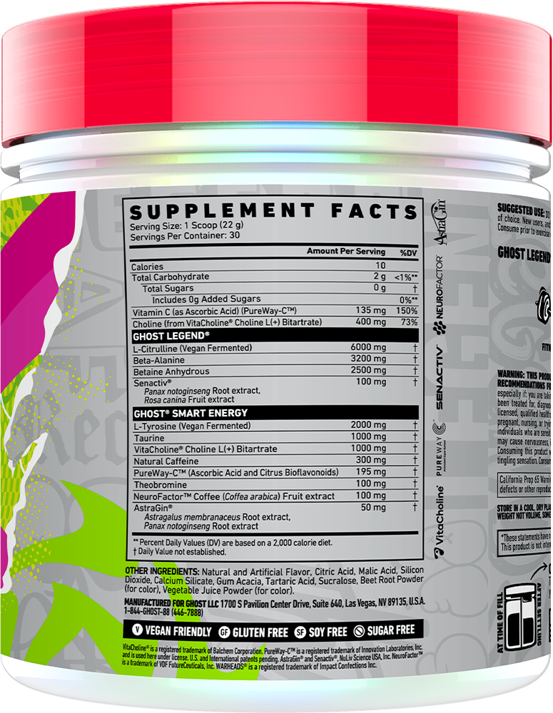 Ghost Legend V4 Warheads Sour Watermelon (30 doses)