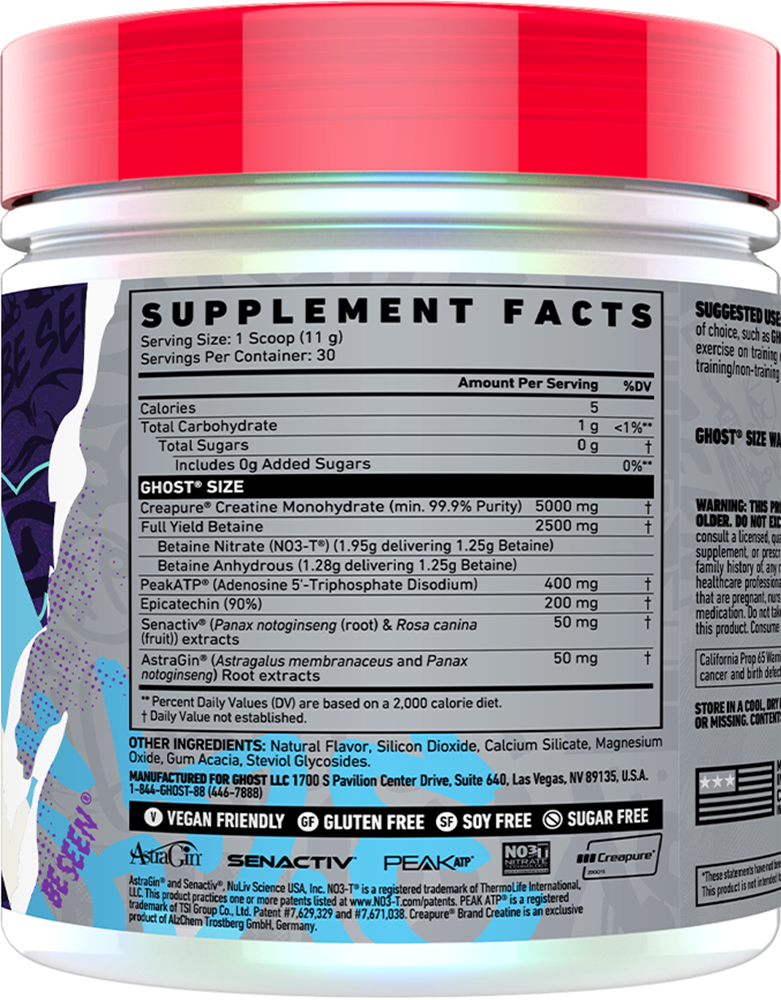 Ghost Size V3 Natty (Neutre) (30 doses)