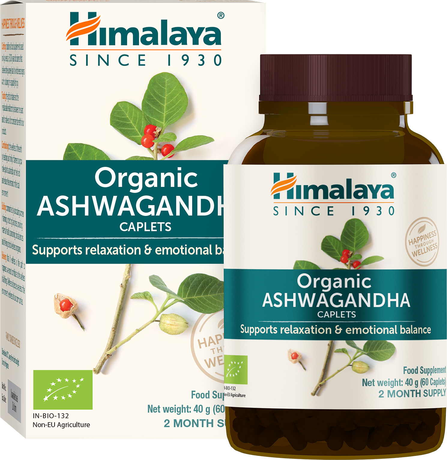 Himalaya Organic Ashwagandha (60 caps)