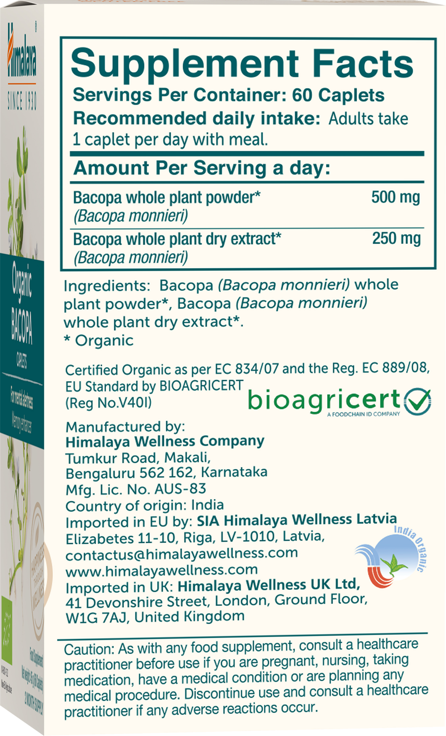 Himalaya Organic Bacopa (60 caps)