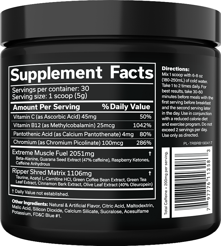 JNX Sports The Ripper Framboise bleue (150 g)