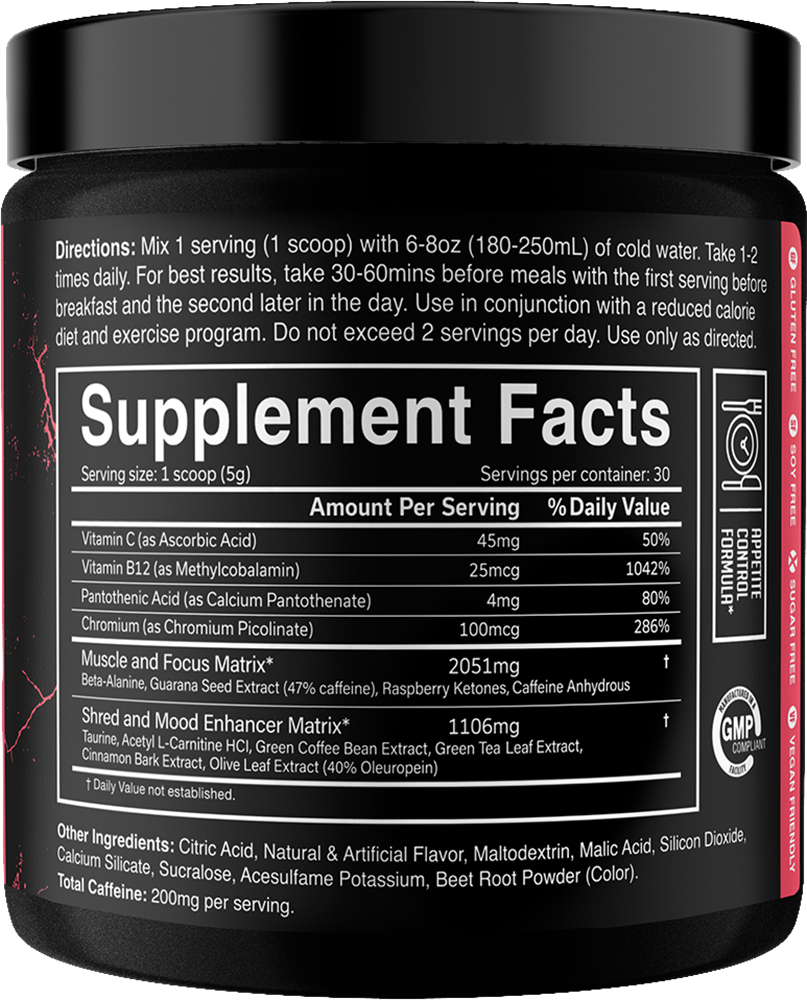 JNX Sports The Ripper Limonade à la framboise (150 g)