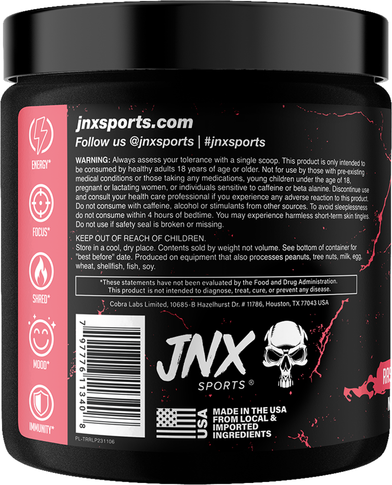 JNX Sports The Ripper Limonade à la framboise (150 g)