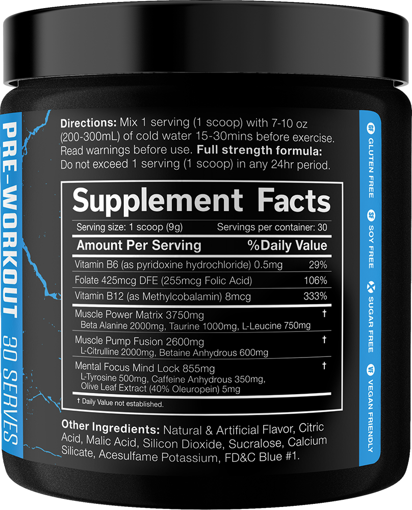 JNX Sports The Shadow Framboise bleue (270 g)