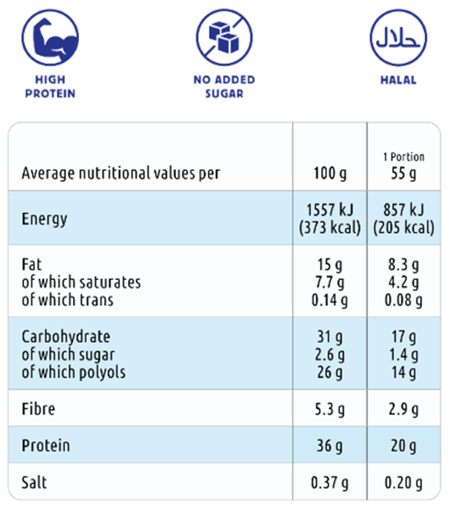 Kaimun Protein Bars White Mocha (12 x 55 g)