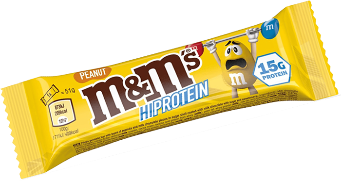 M&M's HiProtein Peanut Bar (12 x 51 g)