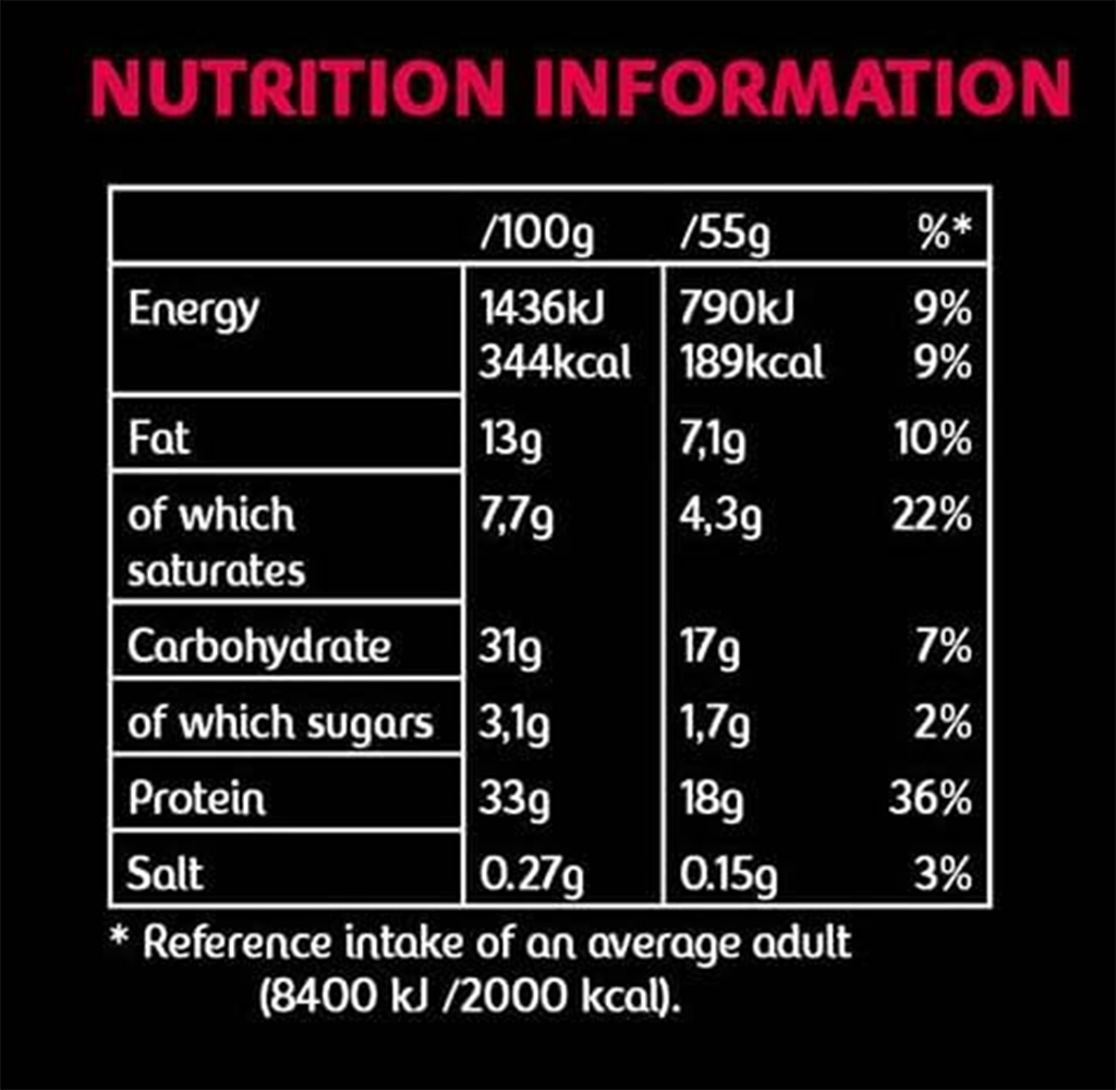 Mars HiProtein Low Sugar Raspberry Smash (12 x 55 g)