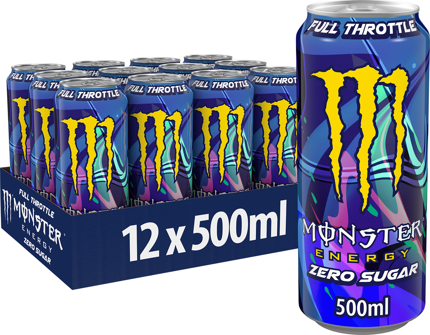 Monster Energy Full Throttle Zero Sugar (12 x 500 ml)