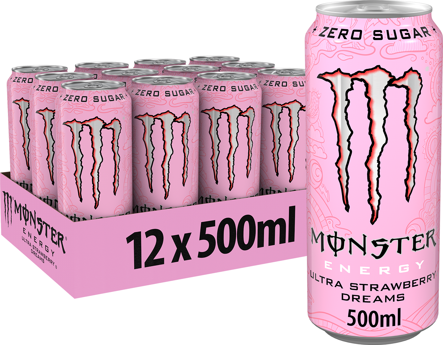 Monster Energy Ultra Strawberry Dreams (12 x 500 ml)