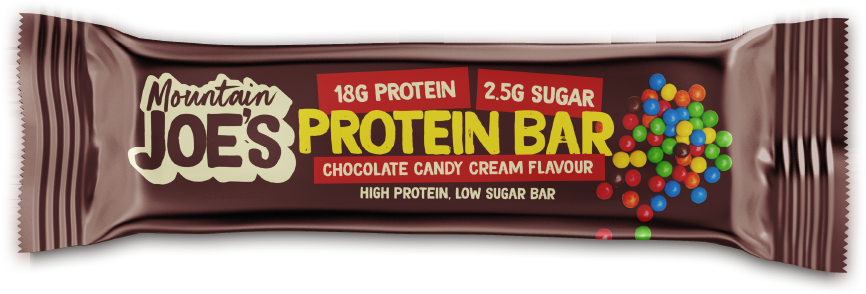 Mountain Joe's Protein Bar Choco Candy Cream (12 x 55 g)