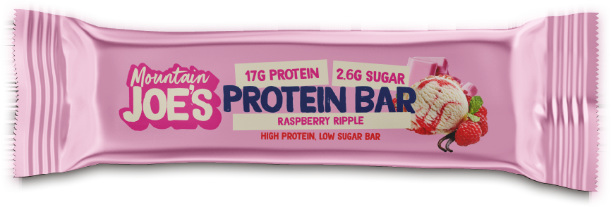 Mountain Joe's Protein Bar Raspberry Ripple (12 x 55 g)