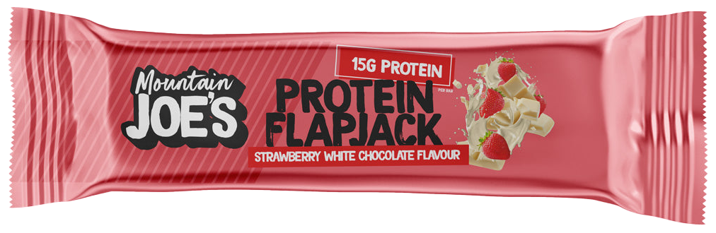 Mountain Joe's Protein Flapjacks Fraise & Chocolat blanc (16 x 60 g)