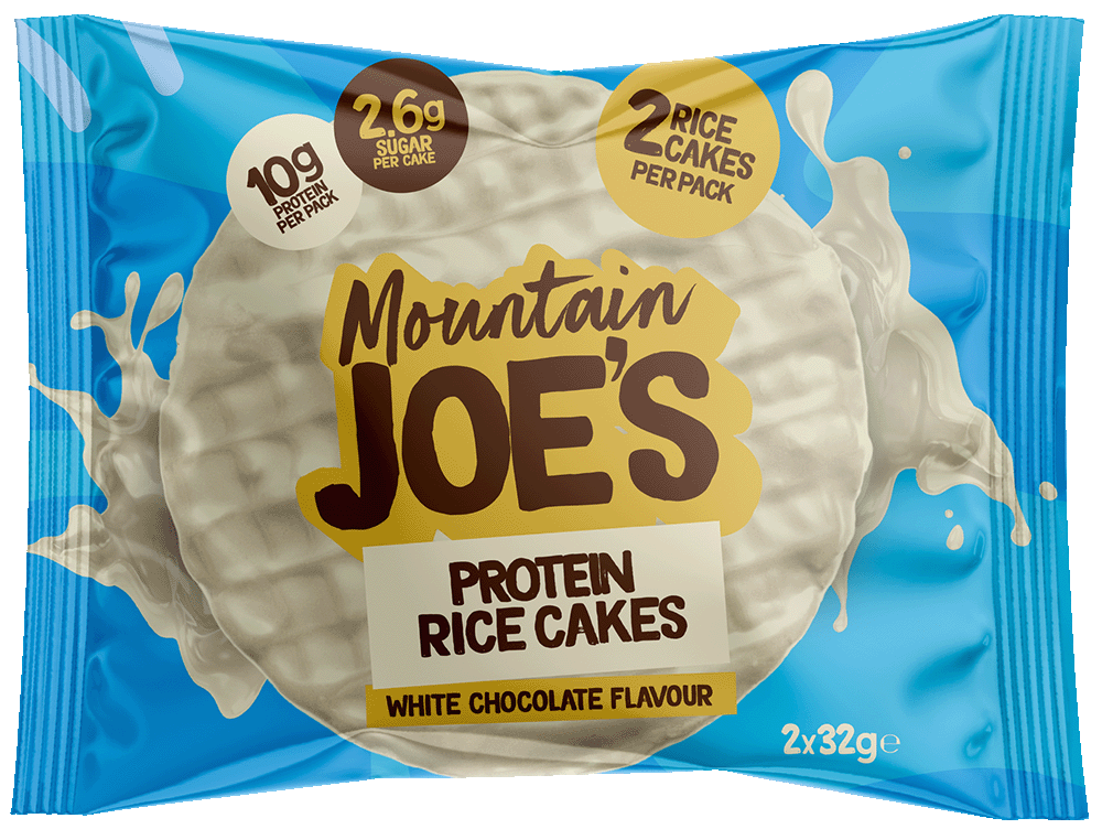 Mountain Joe's Protein Rice Cakes Chocolat blanc (12 x 64 g)