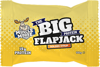 Muscle Moose Big Protein Flapjack Golden Syrup (12 x 100 g)