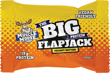Muscle Moose Big Protein Flapjack Beurre de cacahuètes (12 x 100 g)