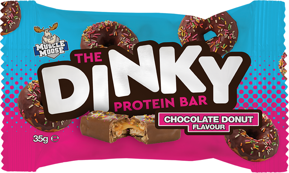 Muscle Moose The Dinky Protein Bar Donut au Chocolat (12 x 35 g)