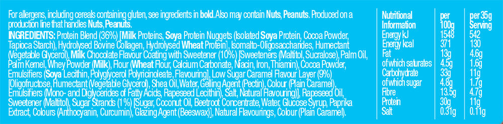 Muscle Moose The Dinky Protein Bar Donut au Chocolat (12 x 35 g)