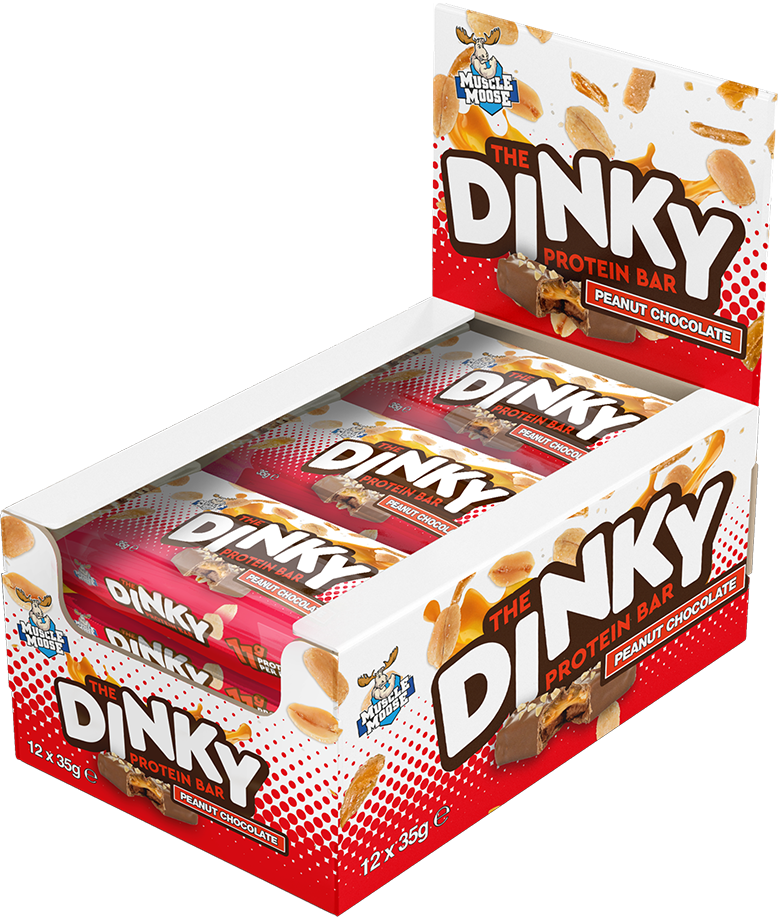 Muscle Moose The Dinky Protein Bar Cacahuètes Chocolat (12 x 35 g)