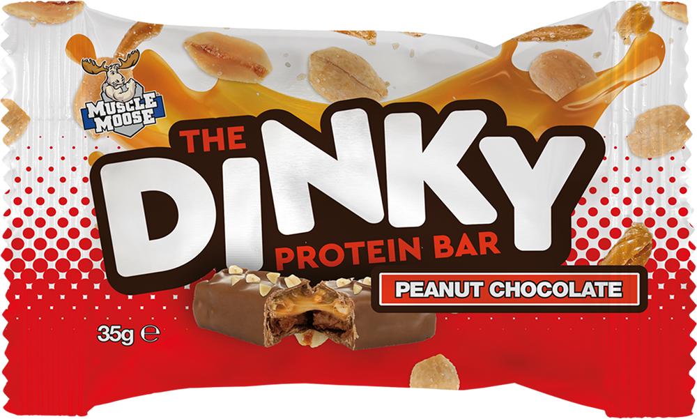 Muscle Moose The Dinky Protein Bar Cacahuètes Chocolat (12 x 35 g)