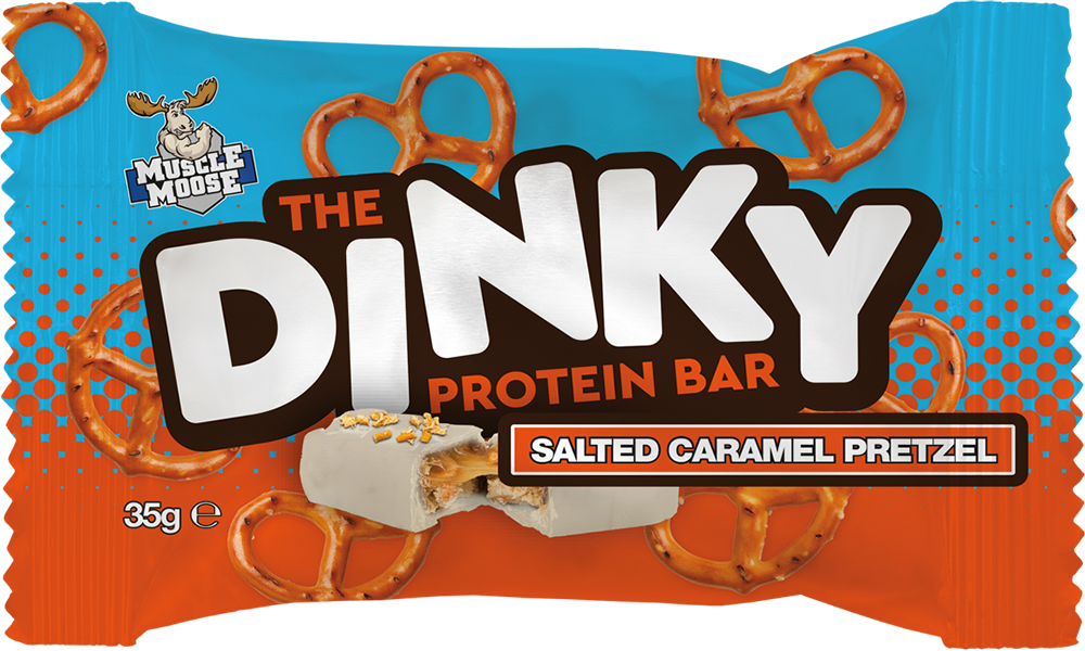 Muscle Moose The Dinky Protein Bar Salted Caramel Pretzel (12 x 35 g)