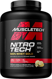 MuscleTech Nitro Tech 100% Whey Gold French Vanilla Flavour (2270 g)