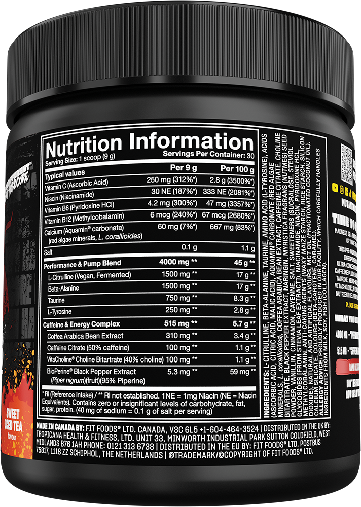 Mutant Madness Sweet Iced Tea (225 g)