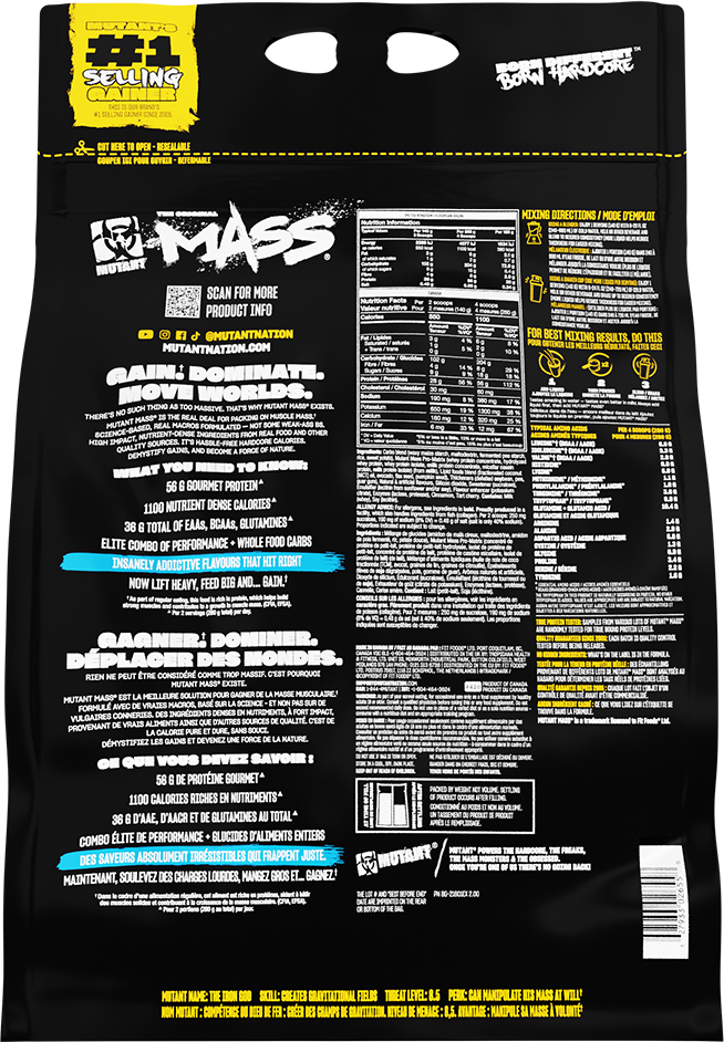 Mutant Mass Crème glacée à la vanille (6800 g)