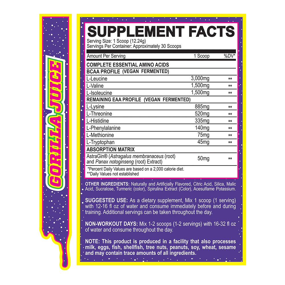 MyoBlox 24/7 Aminos Gorilla Juice (30 doses)