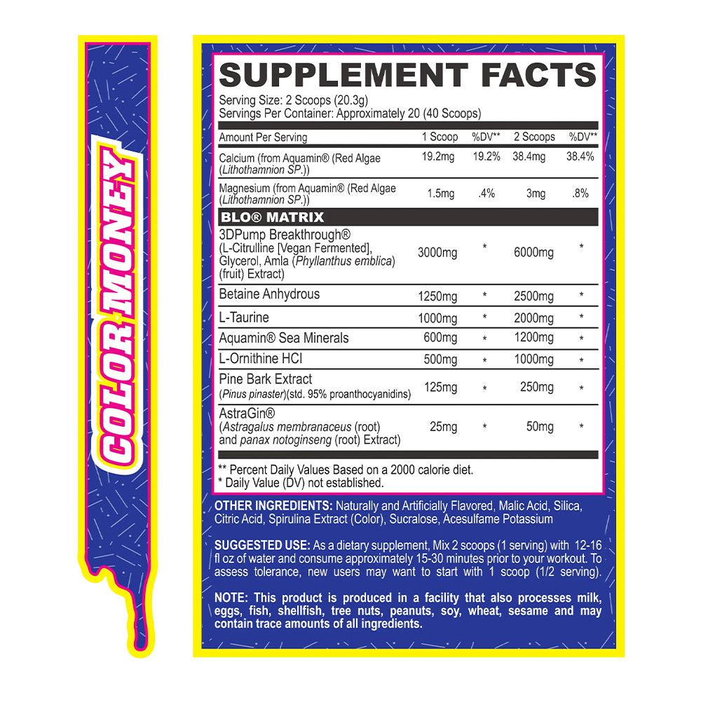 MyoBlox BLO Muscle Pump Color Money (40 doses)