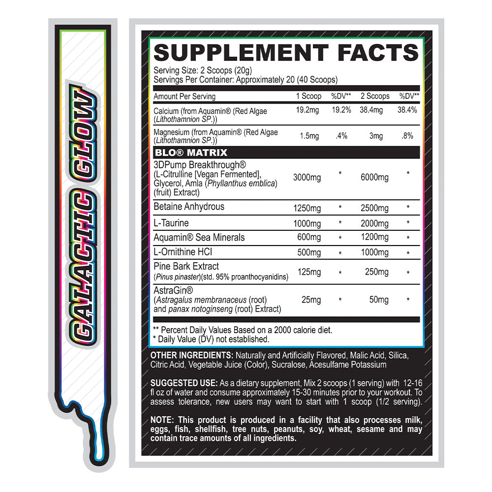 MyoBlox BLO Muscle Pump Galactic Glow (40 doses)