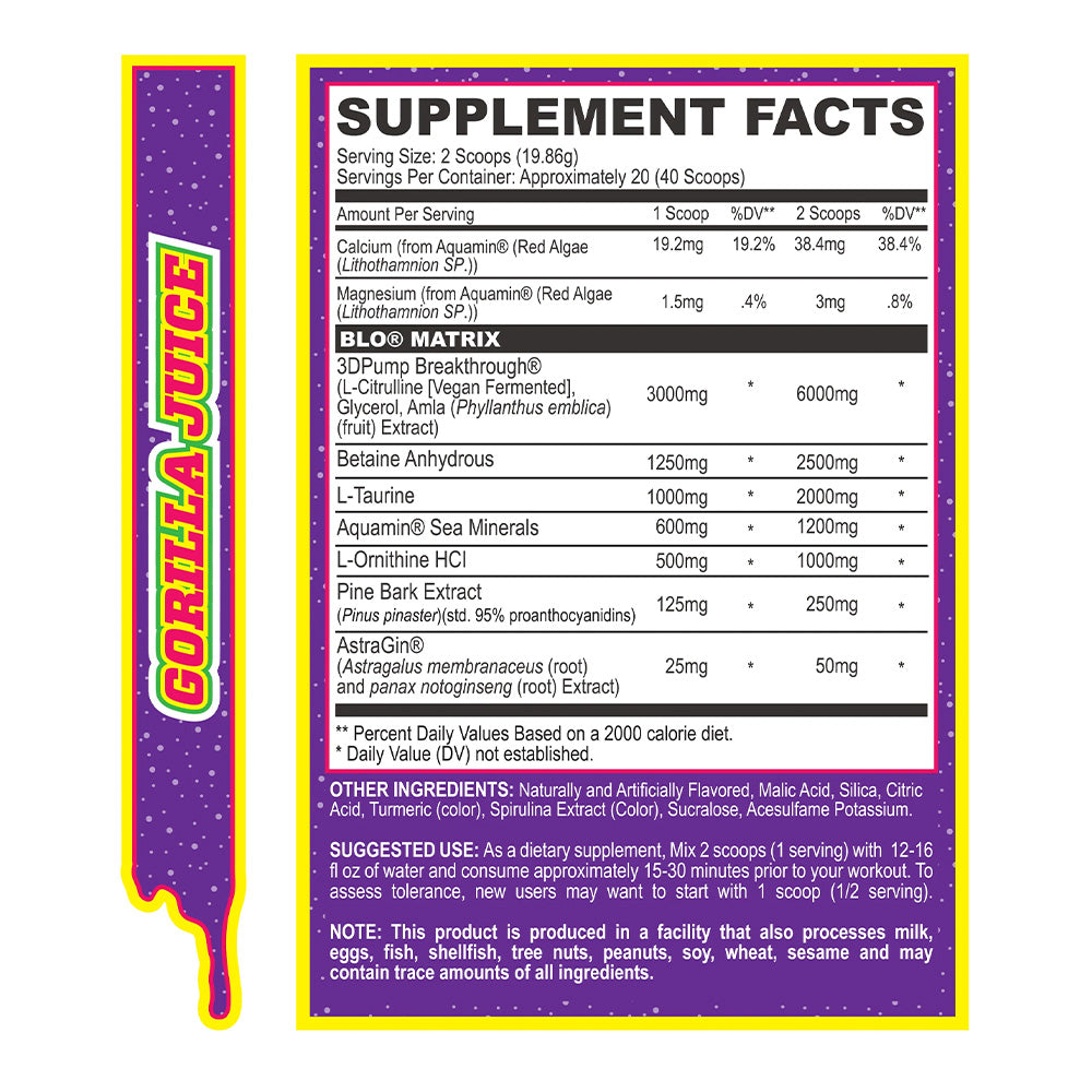 MyoBlox BLO Muscle Pump Gorilla Juice (40 doses)