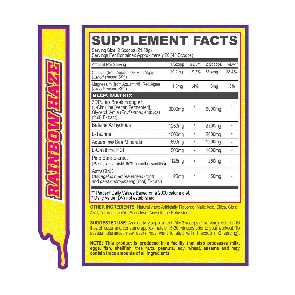 MyoBlox BLO Muscle Pump Rainbow Haze (40 doses)