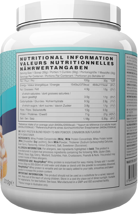 Naughty Boy Advanced Whey Cinnamon Bun (2010 g)