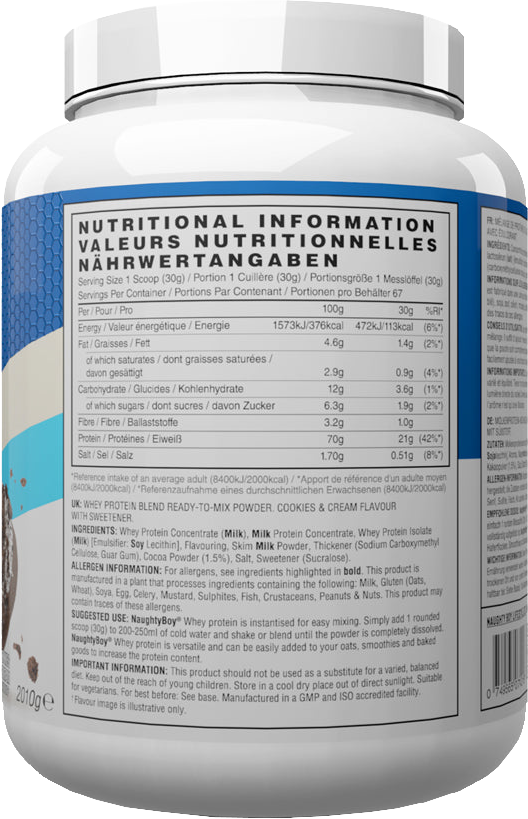 Naughty Boy Advanced Whey Cookies & Cream (2010 g)