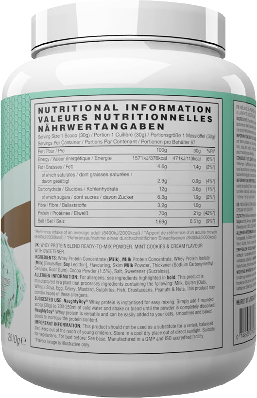 Naughty Boy Advanced Whey Mint Cookies & Cream (2010 g)