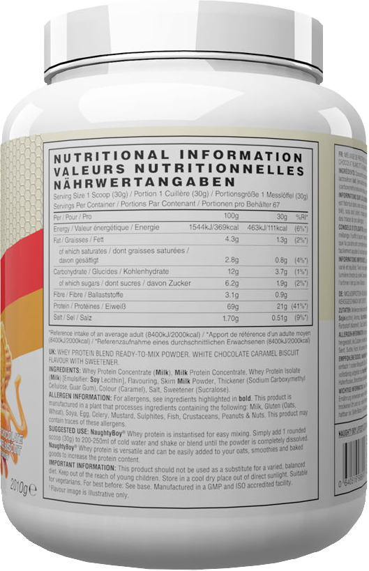 Naughty Boy Advanced Whey White Chocolate Caramel Biscuit (2010 g)