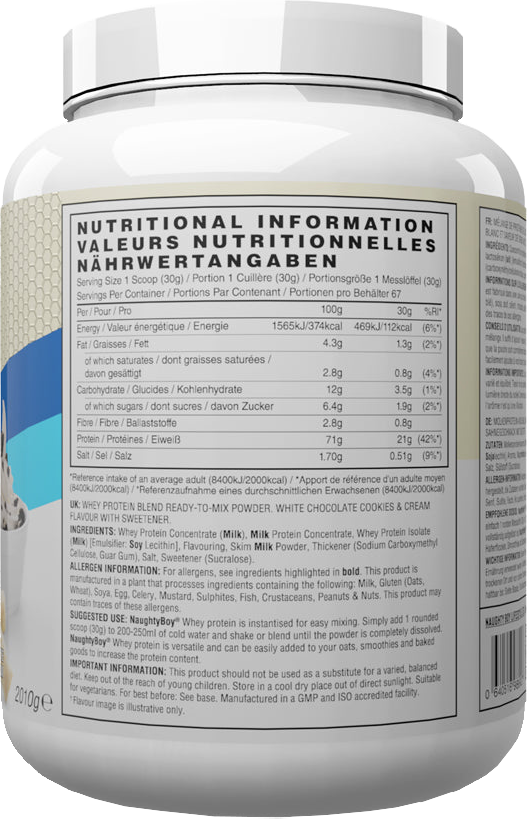 Naughty Boy Advanced Whey White Chocolate Cookies & Cream (2010 g)