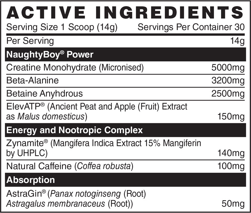 Naughty Boy Winter Soldier Power Kiwi Citron vert (420 g)