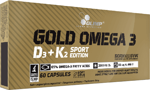 Olimp Gold Omega-3 D3+K2 Sport Edition (60 gélules)