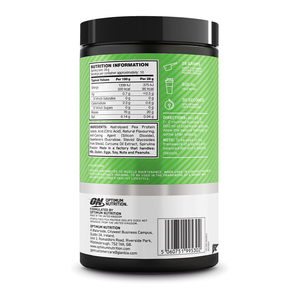 Optimum Nutrition Clear Protein 100% Plant Protein Isolate