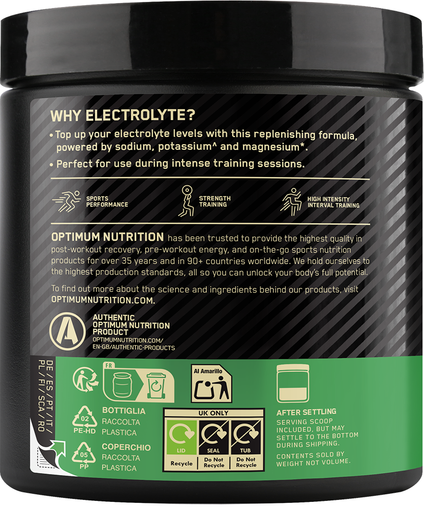 Optimum Nutrition Electrolyte Powder Fruits des bois (264 g)