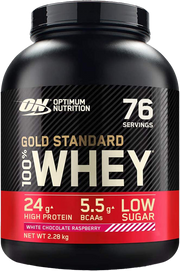 Optimum Nutrition Gold Standard 100% Whey Chocolat blanc Framboise (2280 g)