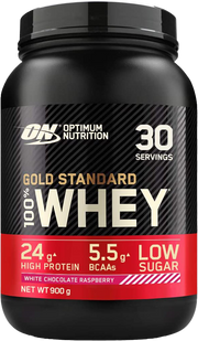 Optimum Nutrition Gold Standard 100% Whey Chocolat blanc Framboise (900 g)