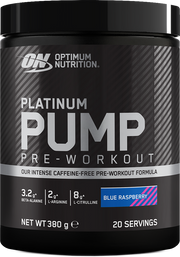 Optimum Nutrition Platinum Pump Pre-workout Framboise bleue (380 g)