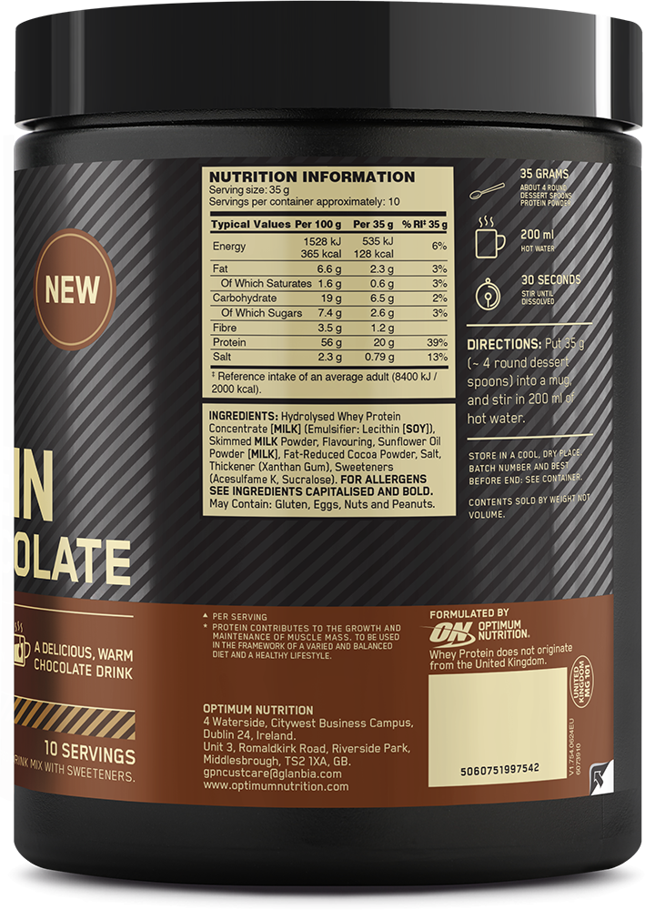 Optimum Nutrition Protein Hot Chocolate Chocolat (350 g)