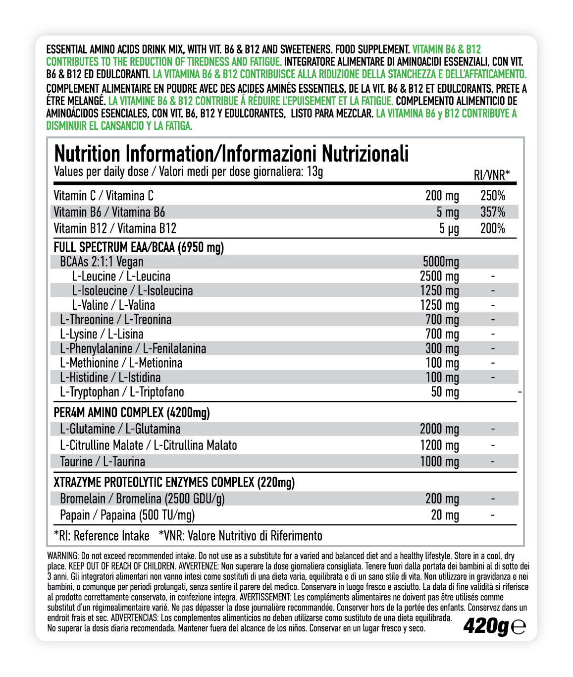 PER4M EAA Xtra Tropical Pineapple (420 g)