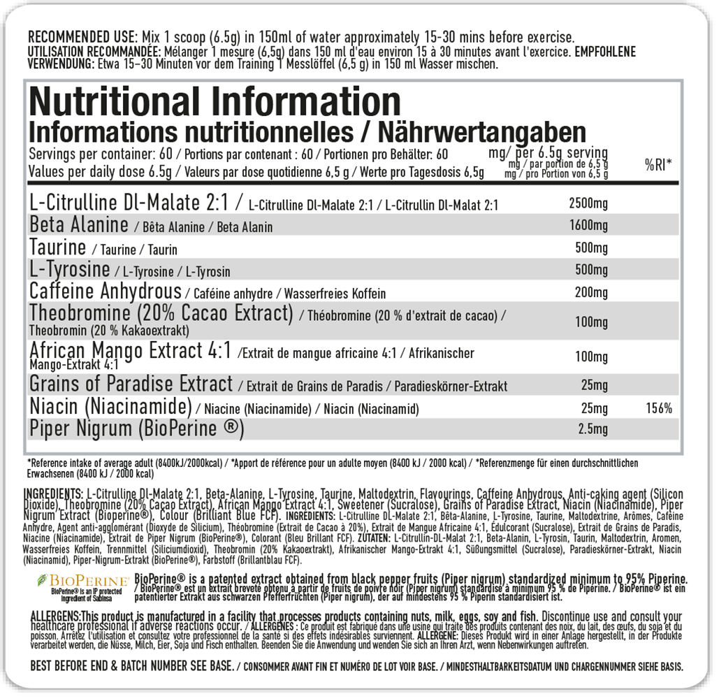 PER4M Energy Pre-workout