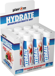 PER4M Hydrate Advanced Electrolyte Shot Fraise Cassis (12 x 100 ml)